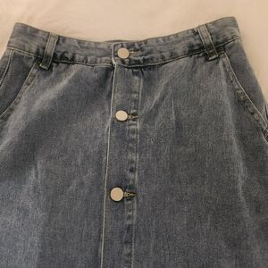 Classic Blue Denim Skirt, Never Worn